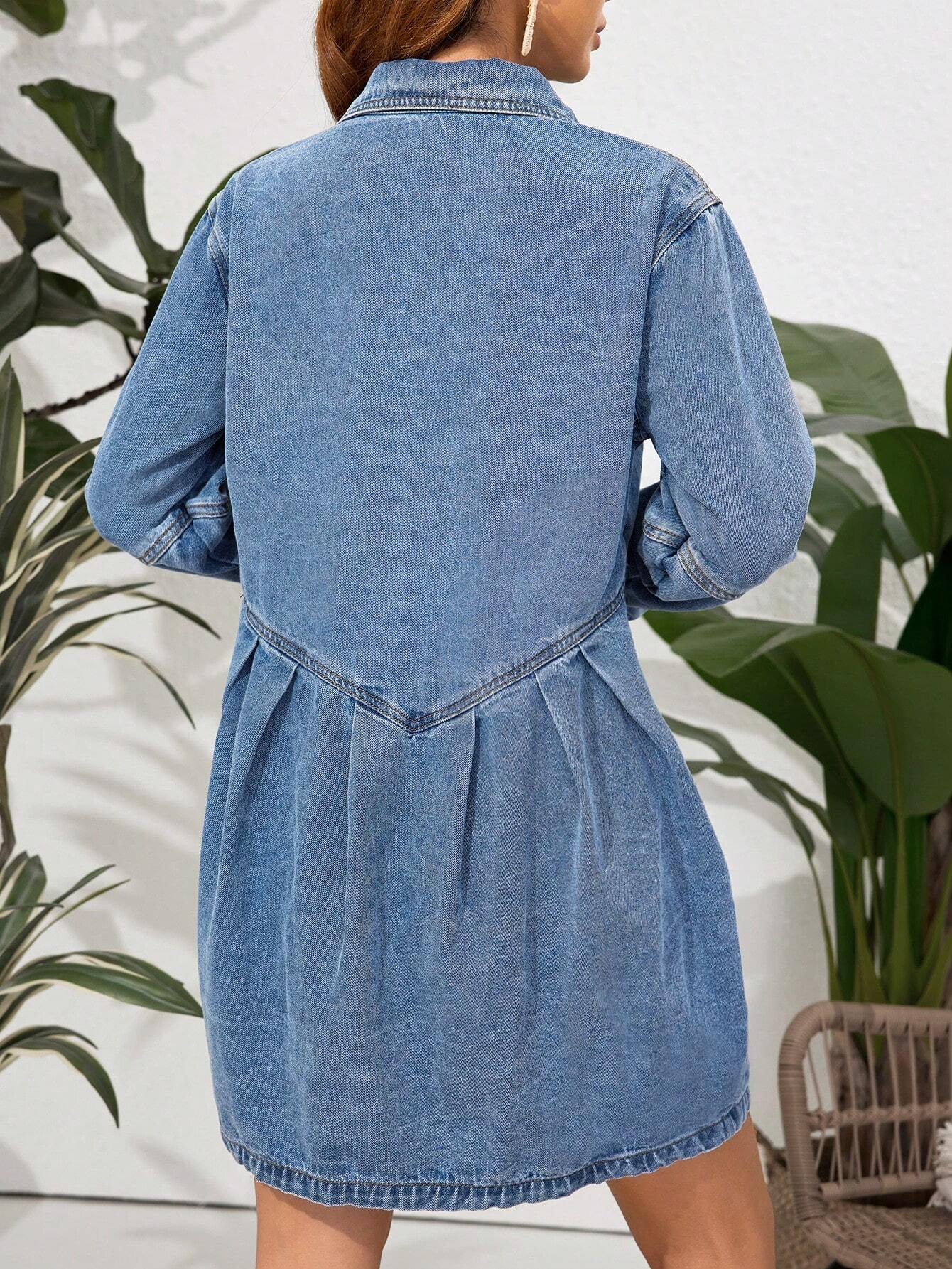 VCAY Loose Fit Denim Dress