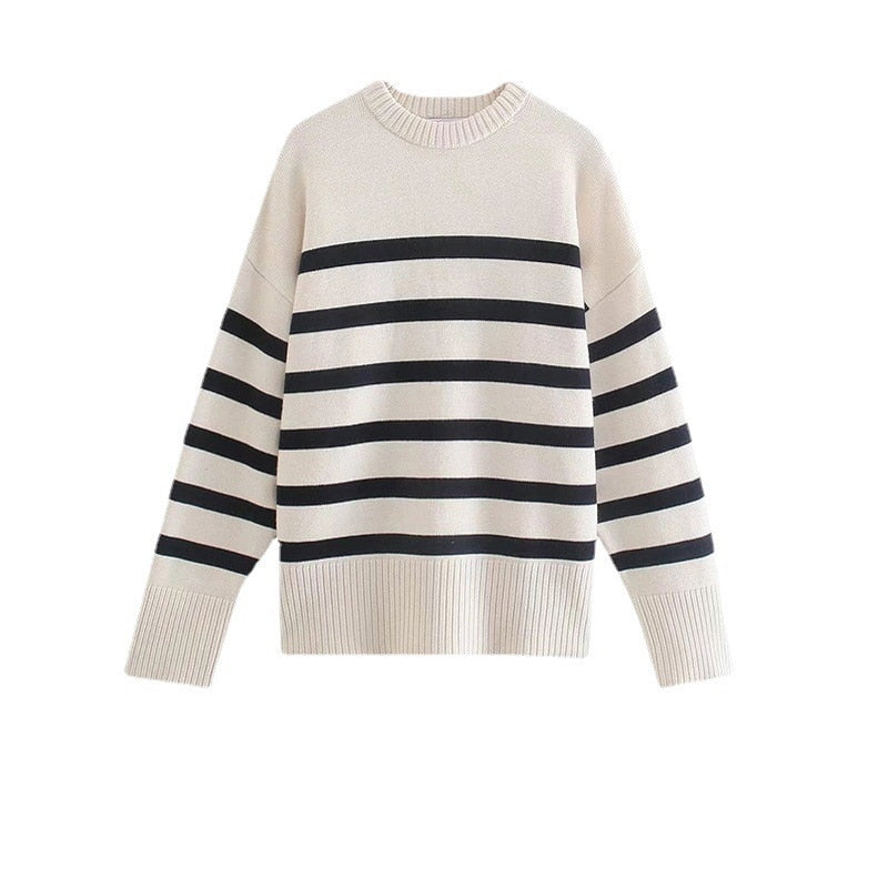 Riley Striped Knitted Sweater