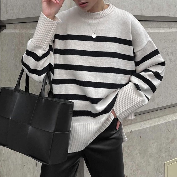 Riley Striped Knitted Sweater