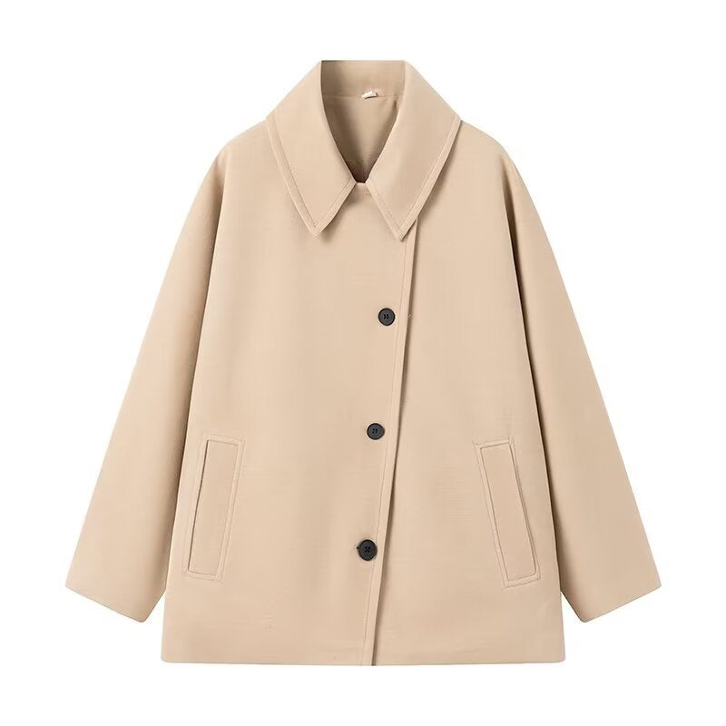 Classic Sand-Tone Trench Coat