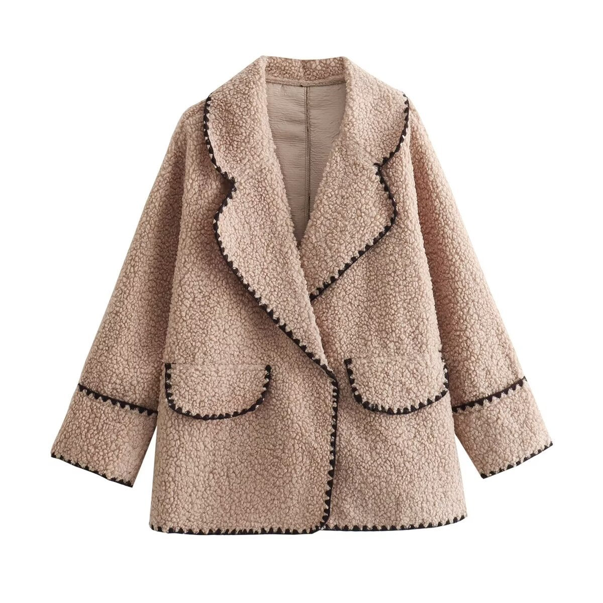 Cozy Quilted Lamb Wool Jacket