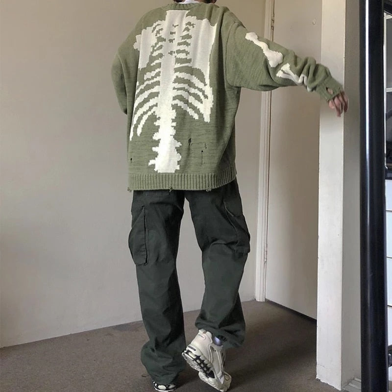 Owens Skeleton Bone Sweater