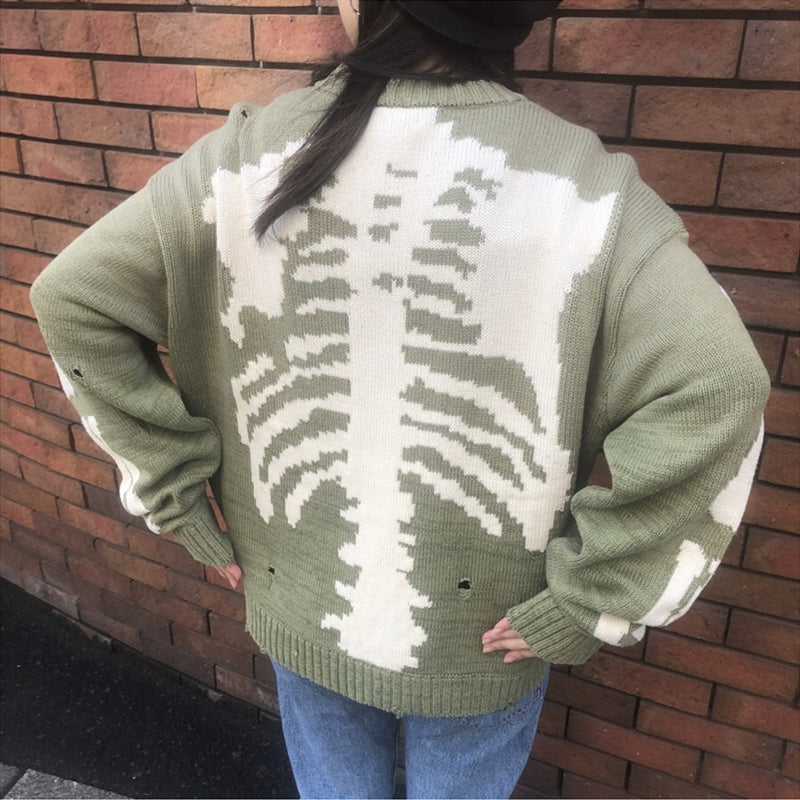 Owens Skeleton Bone Sweater